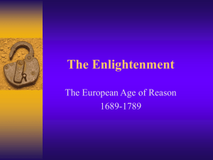 The Enlightenment - Mr. Darby's History