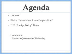 Imperialism Notes - Ms. Costas' History Class