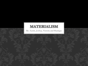 faces of materialism