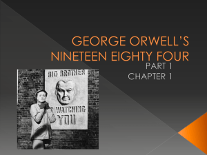 GEORGE ORWELLS 1984 part 1 chapter 1