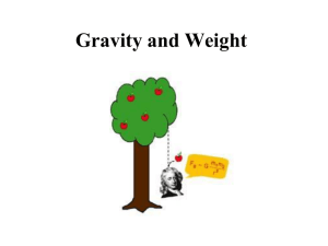 Gravity and Weight (Chapter 13)