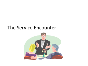 The Service Encounter