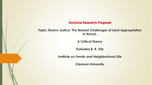 Doctoral Research Proposal Topic: Elusive Justice