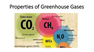 Properties of Greenhouse Gases