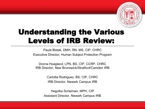 Understanding the Various Types of IRB Review: Non