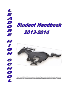 Handbook - South Lemhi School District #292
