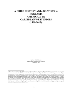 Baptist History-Mike Edwards