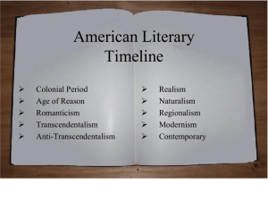 American literary periods - Effingham County Schools