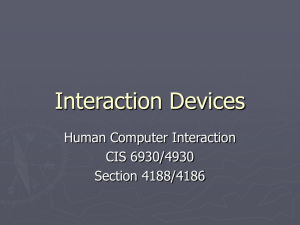 Introduction to HCI - Department of Computer and Information