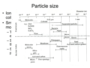 Lecture 10 - sorption geochemistry