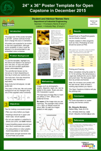24* x 36* Poster Template for Open Capstone in December 2013