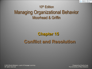 Organizational Behavior 10e.