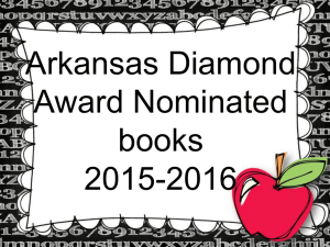 AR Diamond Nominated Books 2015-2016 for