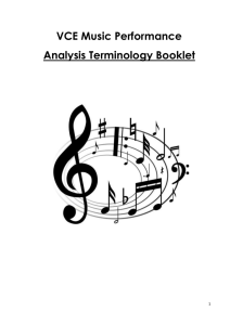 Analysis Terminology Booklet