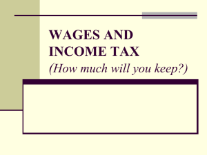 Chapter 8 - Wages and Income Tax Notes