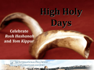 High Holy Days PowerPoint presentation