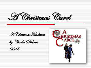 A Christmas Carol - Mrs. Arnold's ELA Class