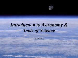 C01: Introduction to Astronomy & Tools of Science
