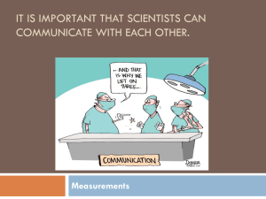 It is important that scientists can communicate with each other.