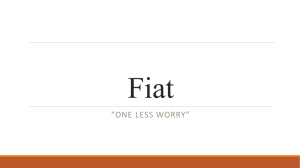 Fiat case study powerpoint