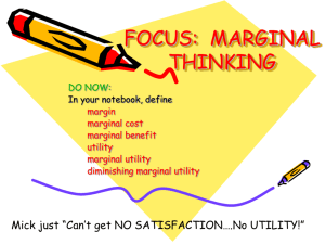 focus: marginal thinking!