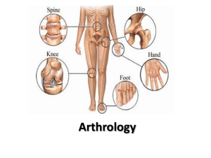 Introduction to Arthrology