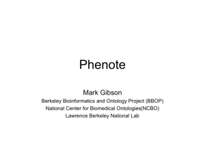 Phenote - National Center for Biomedical Ontology