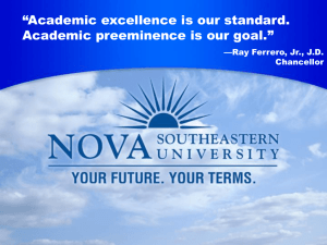 PowerPoint Presentation - Nova Southeastern University