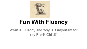 Fun With Fluency - Jenks Public Schools