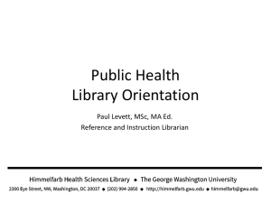 Public health information search practice