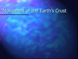 Movement of the Earth's Crust