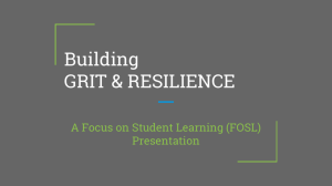Got GRIT? Teaching Perseverance & Resiliency