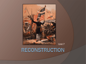 Reconstruction - Glynn County Schools