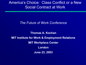 Class Conflict or a New Social Contract at Work