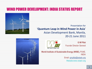 WHY WIND POWER INDIA ? (1/2)