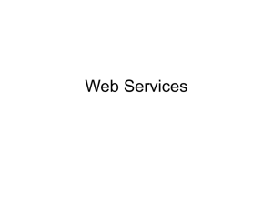 Web Services - Computer Science & Engineering