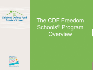 CDF Overview - Children's Defense Fund