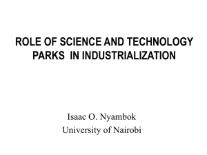 science and technology parks: university of nairobi prospectus