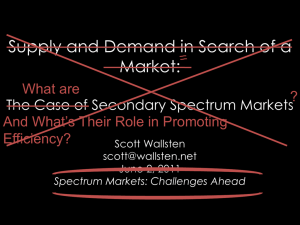 Supply and Demand in Search of a Market: The Case of Secondary