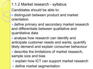 1.1.2 Market research student version