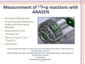 Measurement of 17 F+p reactions with ANASEN