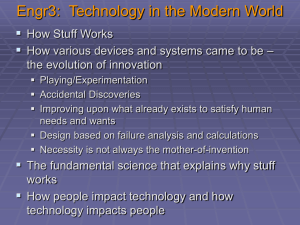 Engr3: Technology in the Modern World