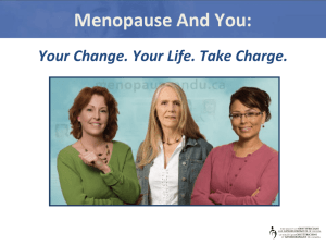 Presentation - Menopause Public Forum