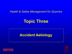 Topic Three - Accident Aetiology