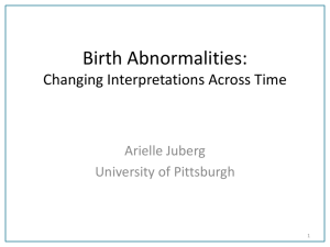Birth Abnormalities: Changing Interpretations Across Time