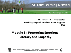 Presentation - NC Early Learning Network Training Modules