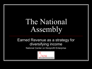 Earned Revenue as a Strategy for Diversifying Income PowerPoint