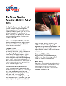 The Strong Start for America's Children Act of 2015