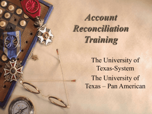 Account Reconciliation Training