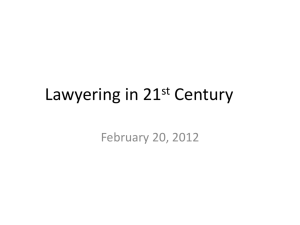 Lawyering in 21st Century